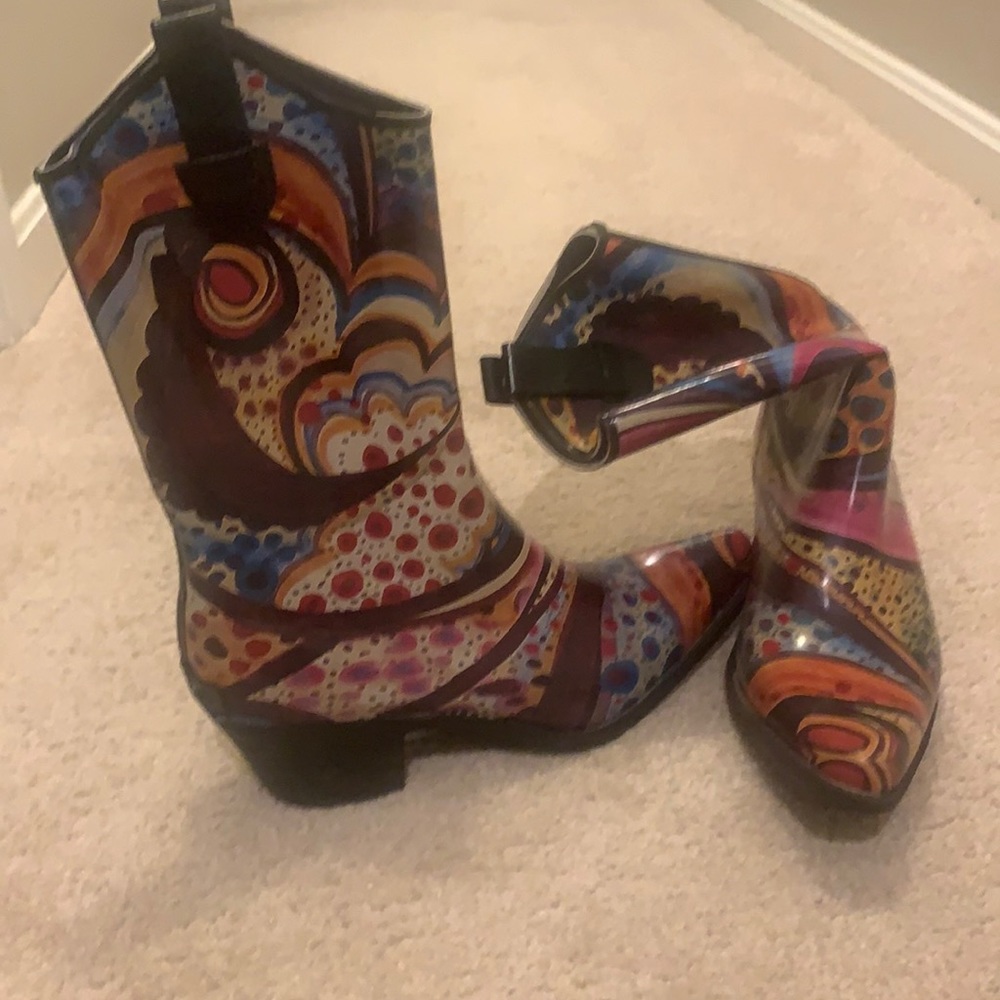 Cowboy rain boots